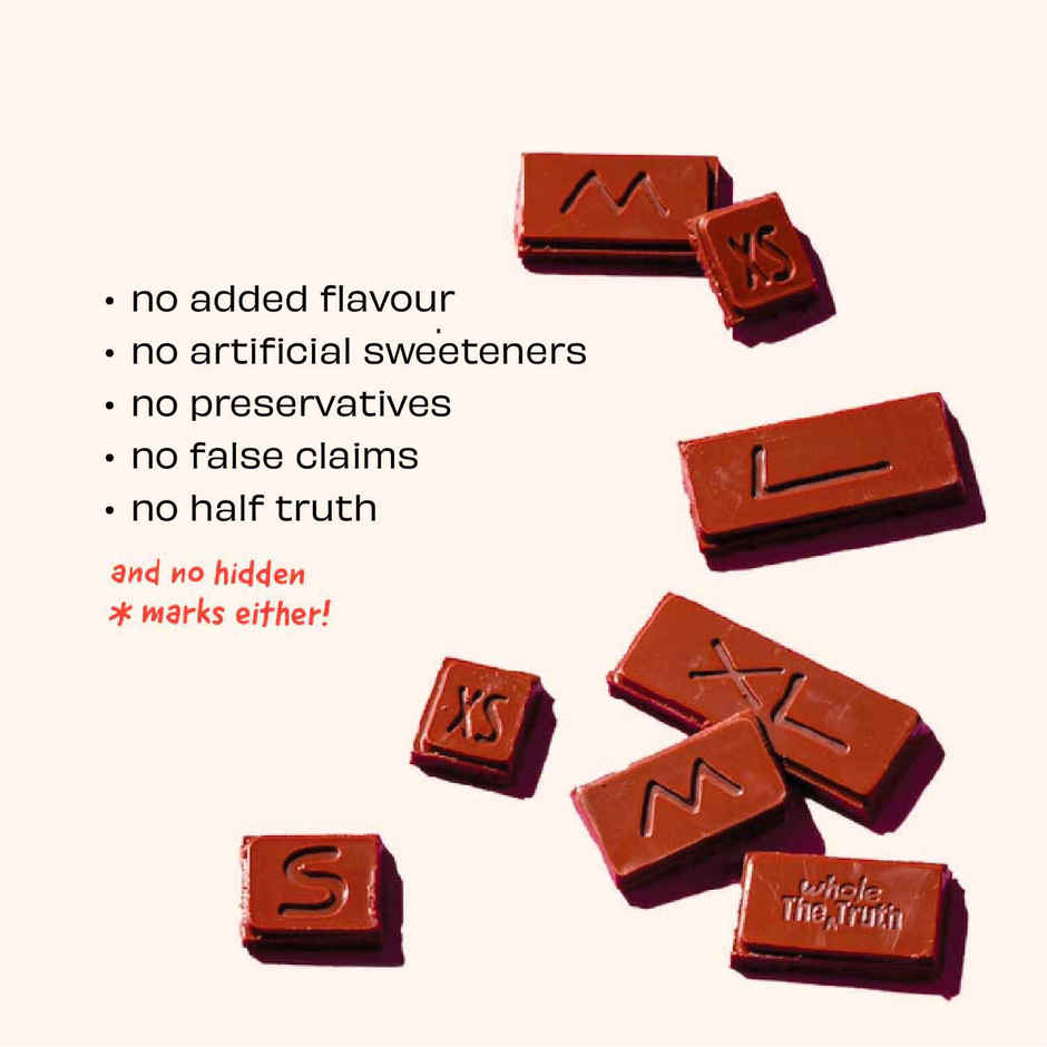The Whole Truth Dark Cocoa Bar - Orange | 80 G | Sweetened With Dates