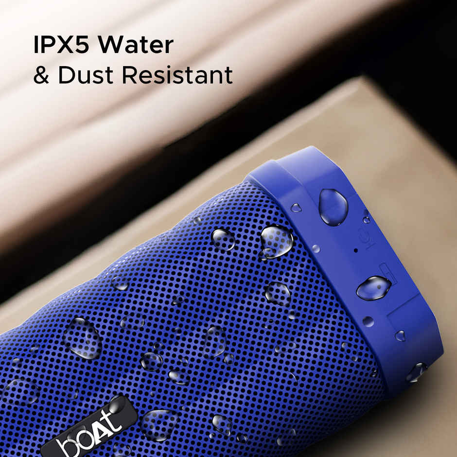 boAt Stone 650R BT Speaker w/ 10W Sound, 7H Playtime, IPX5 & Integrated Controls (Navy Blue)
