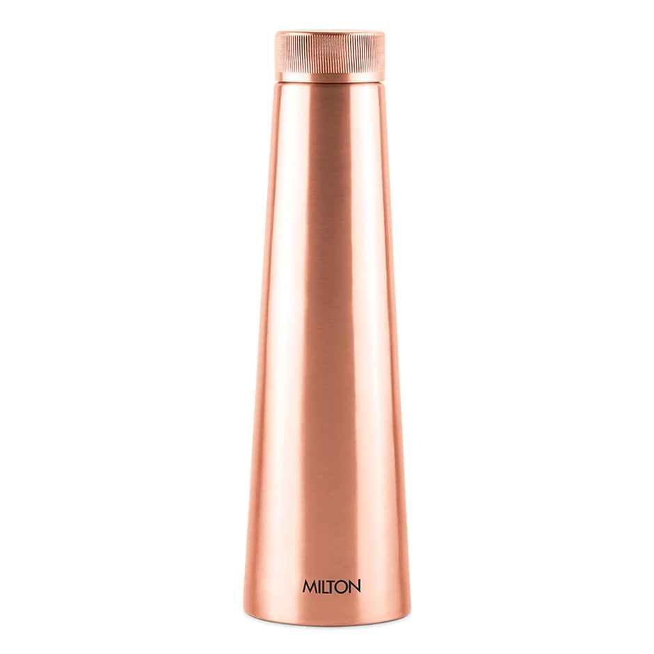Milton Copper Delight 1000 Bottle | 915 ml | Lacquer Coating | Curved Bottle | 100% Pure Copper