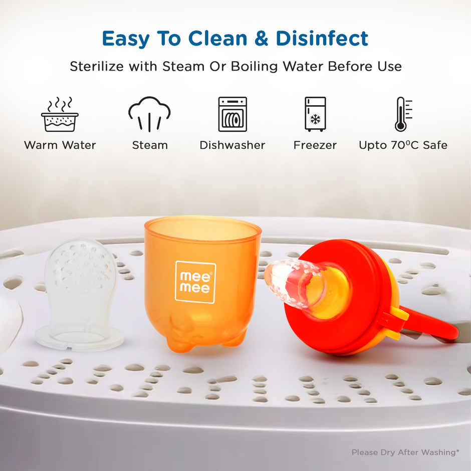 Mee Mee Baby Food Feeder for Babies/Newborns (Orange)