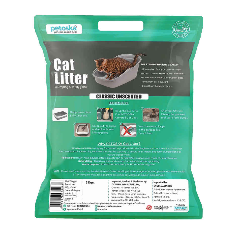 Petoska Bentonite Cat Litter | Jasmine Fragrance Combo