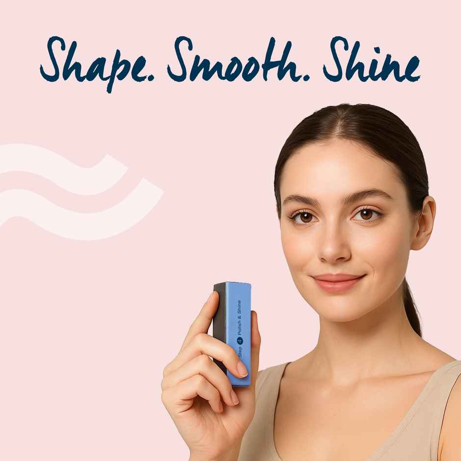 GUBB Block 4 Way Nail Buffer Shinner And Filer Set (Multicolour)