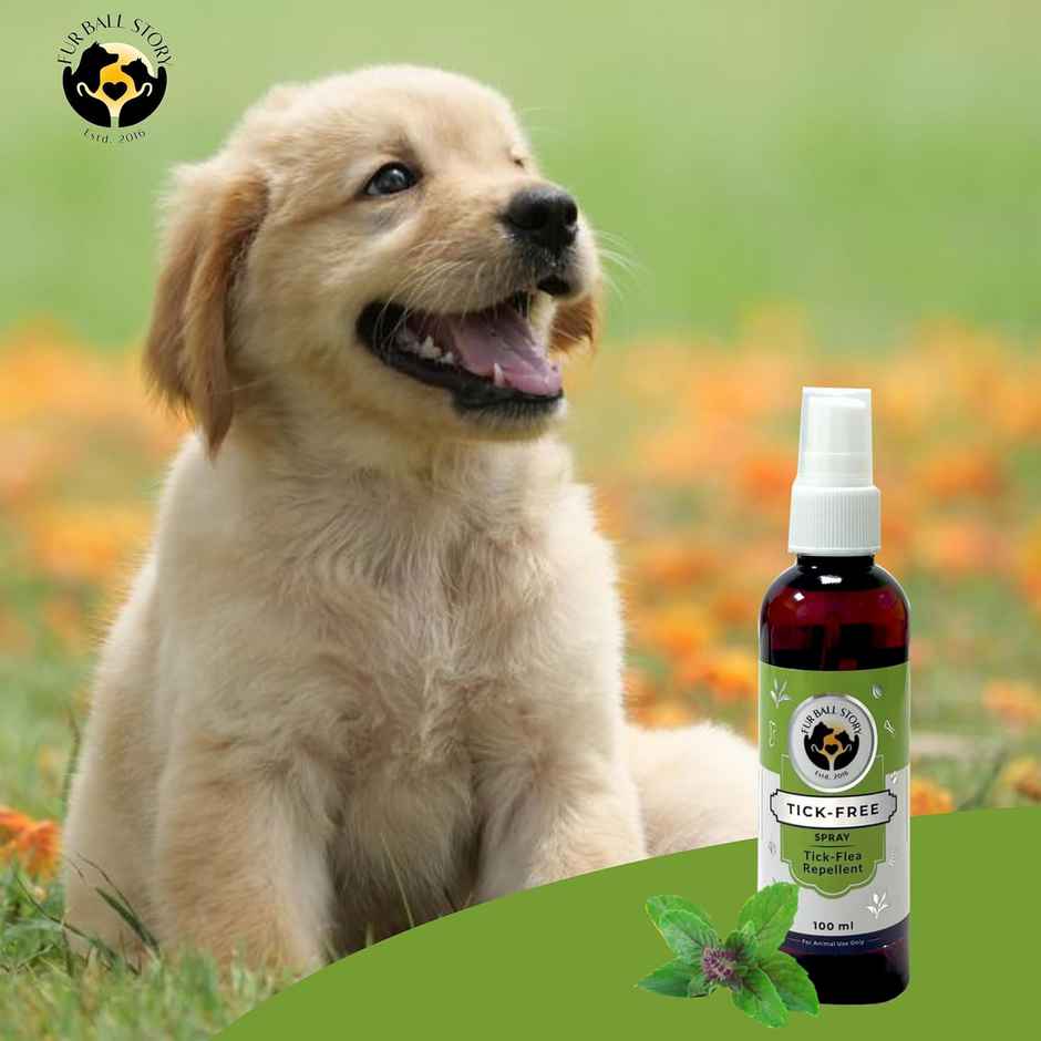 Fur Ball Story Tick Free, Tick & Flea Repelling Spray For Dogs & Cats