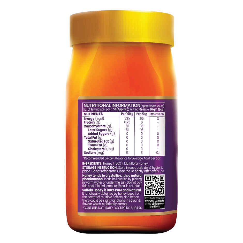 Saffola Honey Gold Made With Kashmir Honey