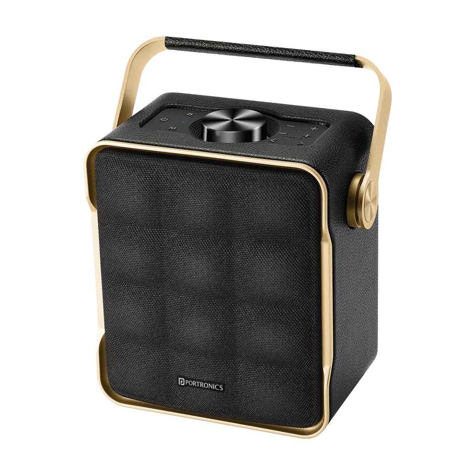 Portronics Harmony II 60W HD Sound Portable Bluetooth 5.3V Speaker, Bass Boost Technology (Gold)