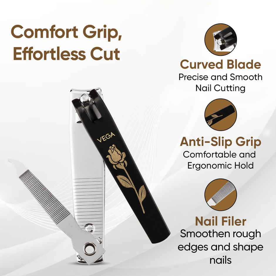 VEGA Large Nail Clipper (Black) (LNC-03)