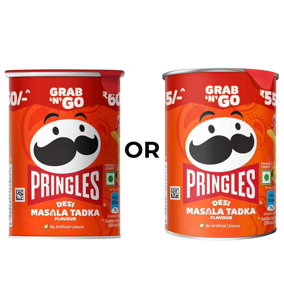 Kellogg's Pringles Potato Chips Desi Masala Tadka Flavour