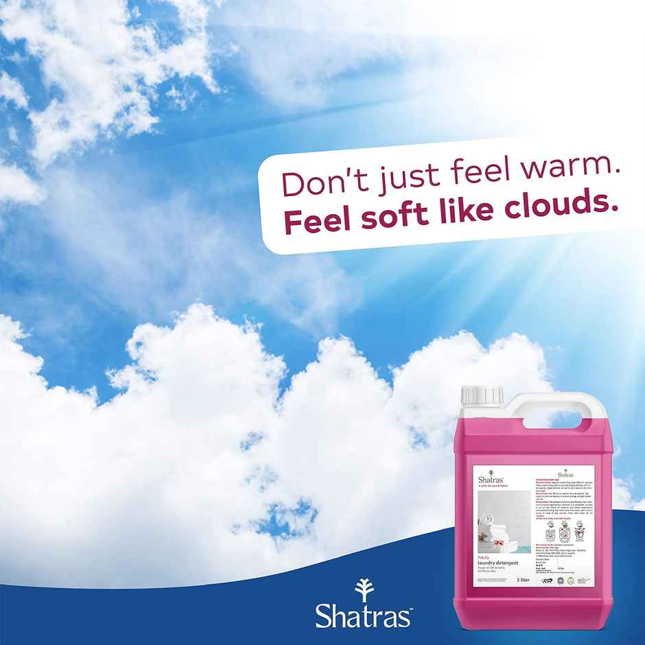Shatras Liquid Detergent | Cloth Freshener Liquid With Fabric Conditioner Pink Liquid Detergent