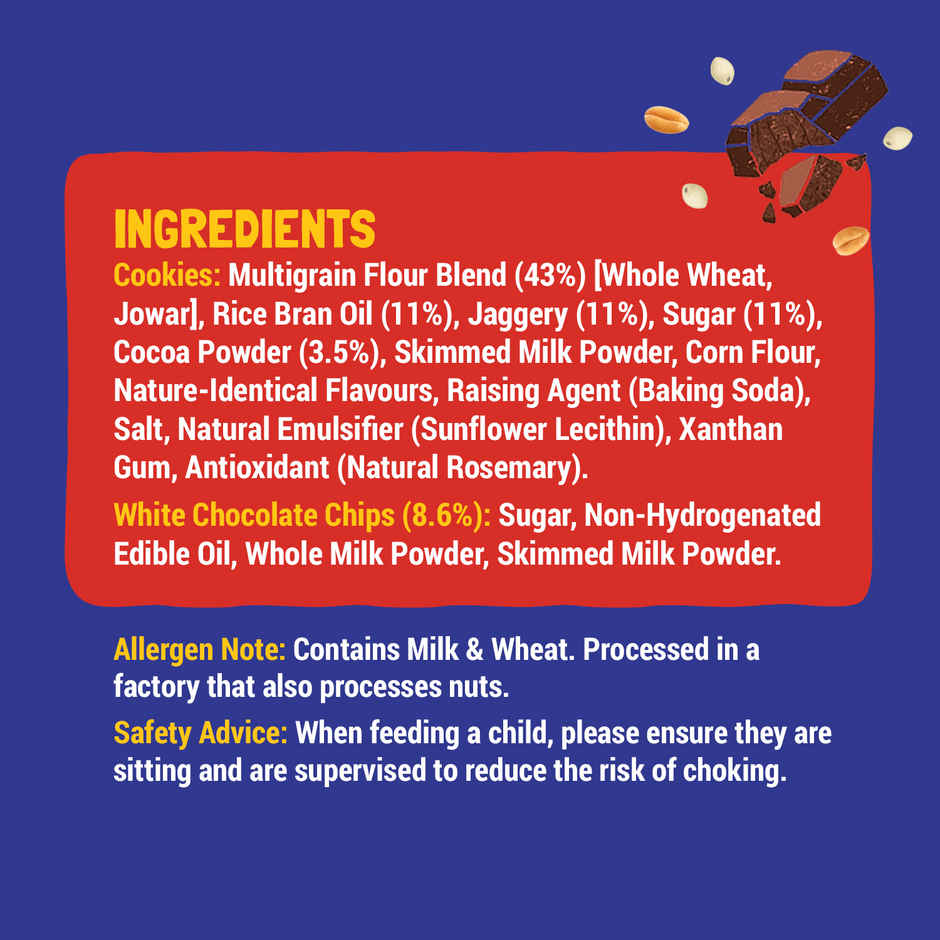 Slurrp Farm No Maida Milky Choco Chip Cookies - Yummy Biscuits For Kids