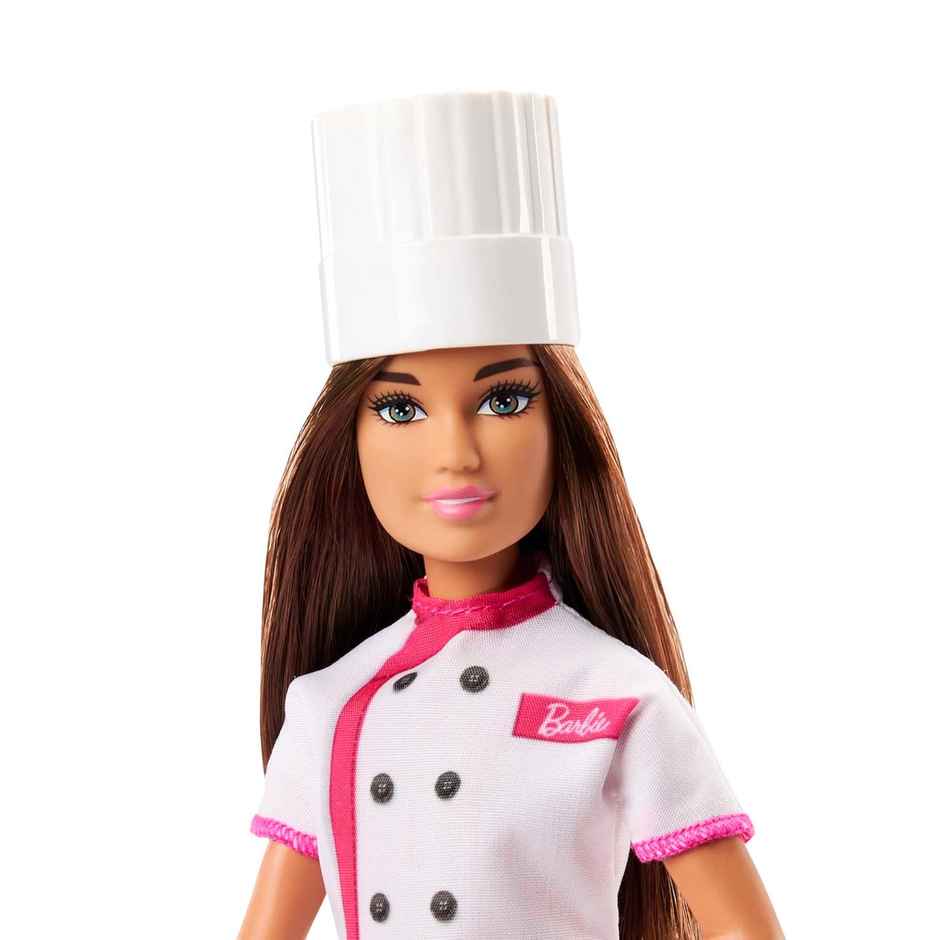 Barbie Doll & Accessories | Pastry Chef Doll with Hat & Cake Slice