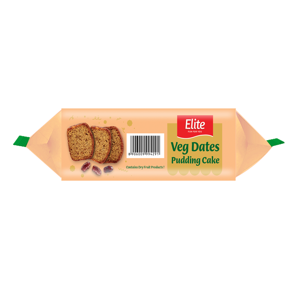 Elite Veg Dates Pudding Sliced Cake