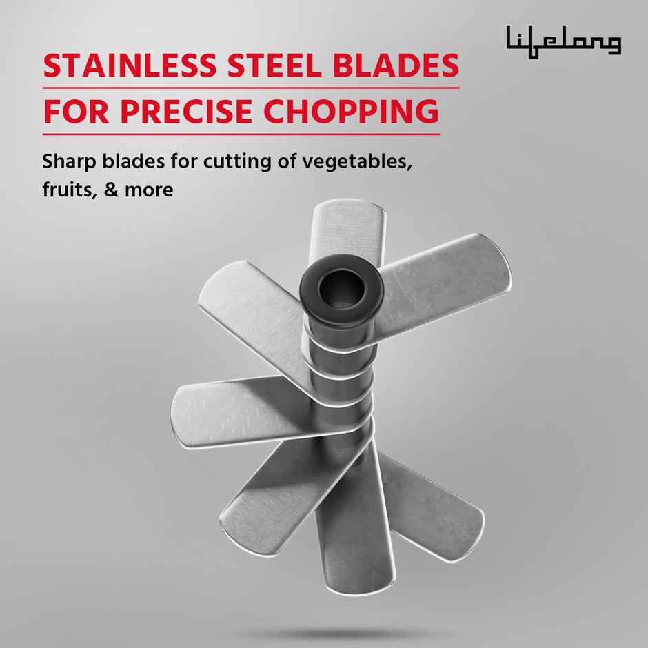 Lifelong Push Chopper 1000 ml | Multi-Purpose Vegetable Chopper