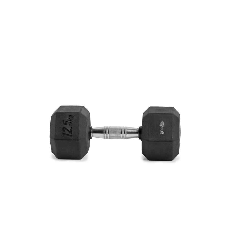 Cult Hex Dumbbell Set (12.5 kg X 2) | Black