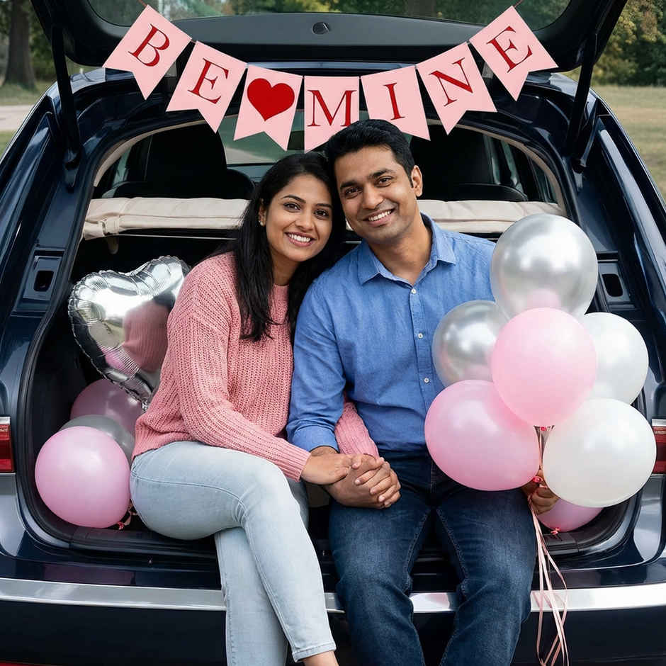 Be Mine Love Balloons and Banner Decoration Kit | Party Propz