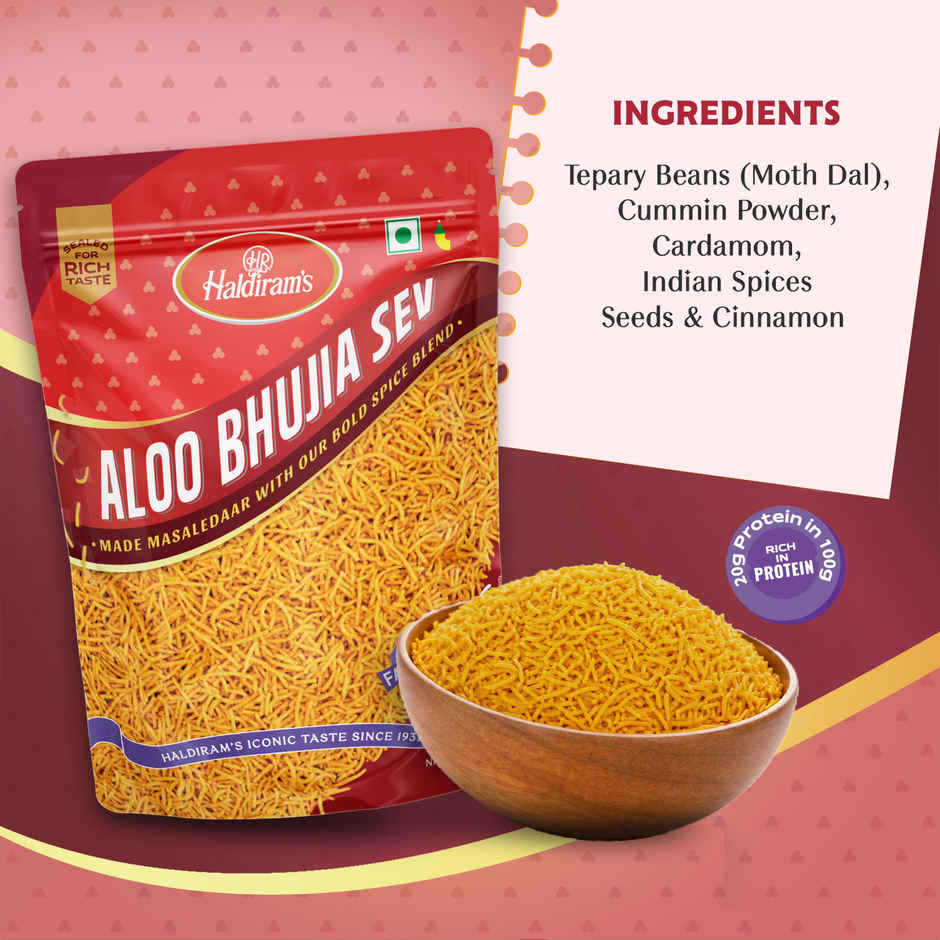 Haldiram's Aloo Bhujia Sev | Crunchy Savory Snack