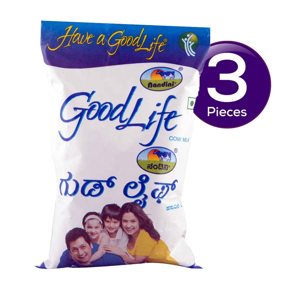 Nandini Goodlife Milk UHT (Pouch Brik) Combo
