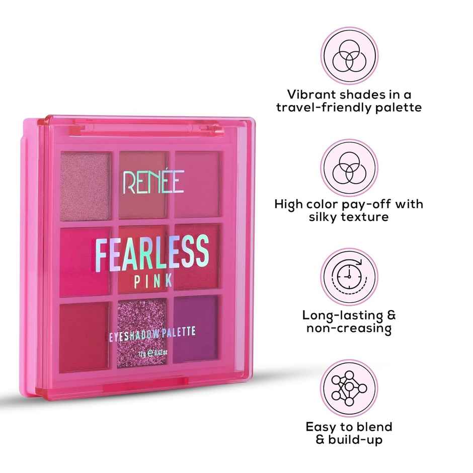 Renee Fearless Eyeshadow Palette - Pink