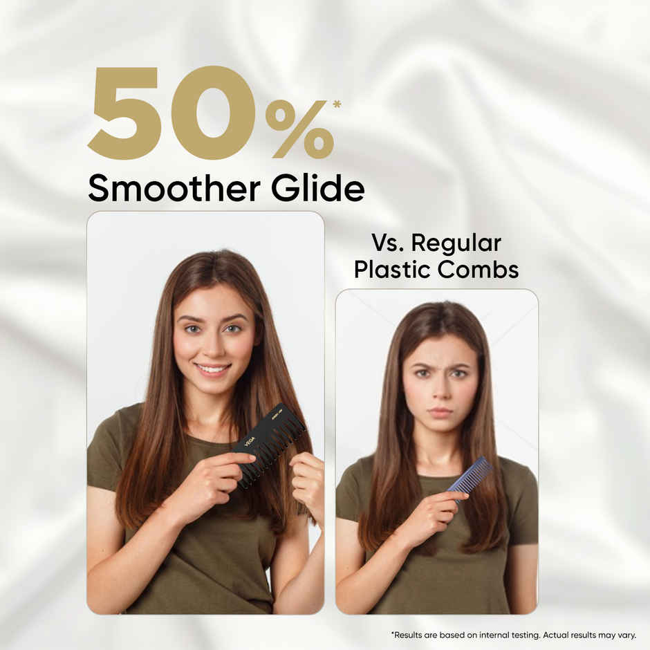 VEGA Shampoo Hair Comb - Large Hmbc-406 | Black