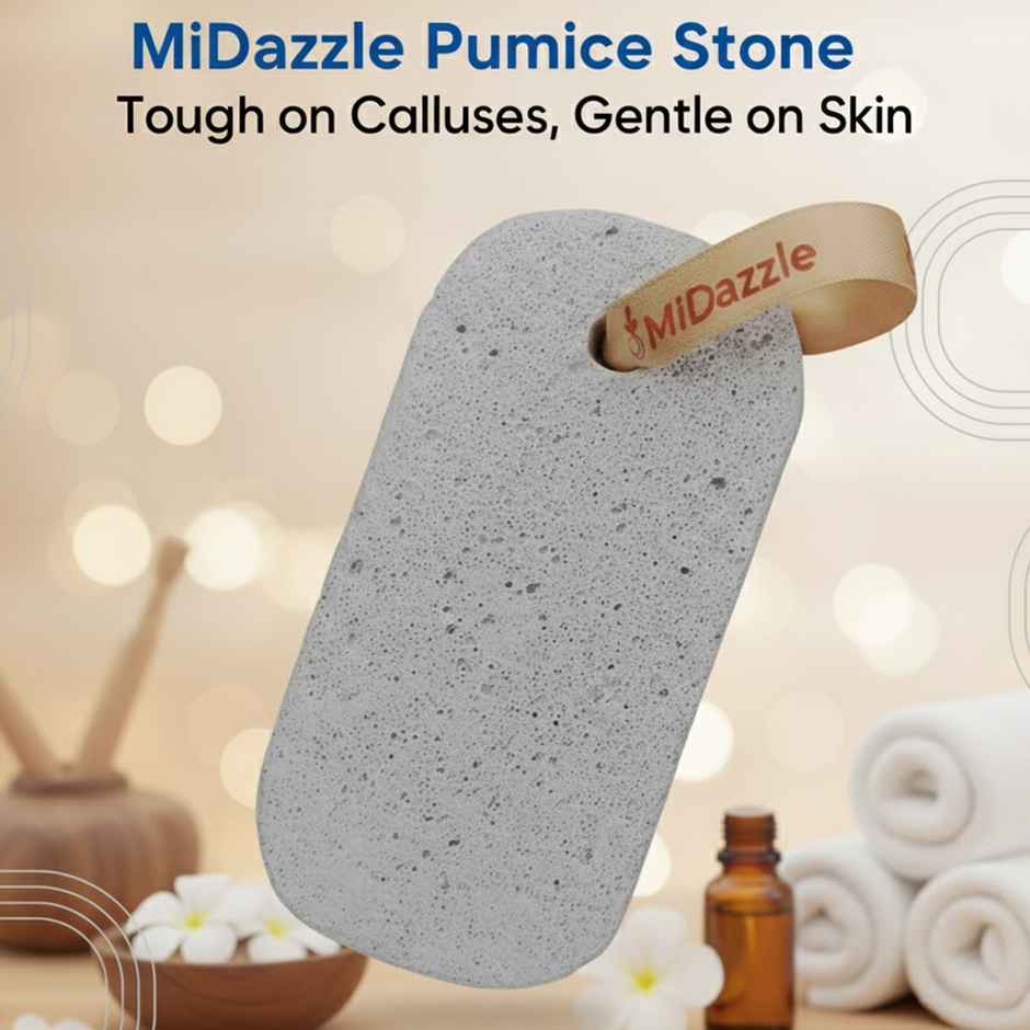 Midazzle Capsule Shaped Pumice Stone | Medium | MIPS5101