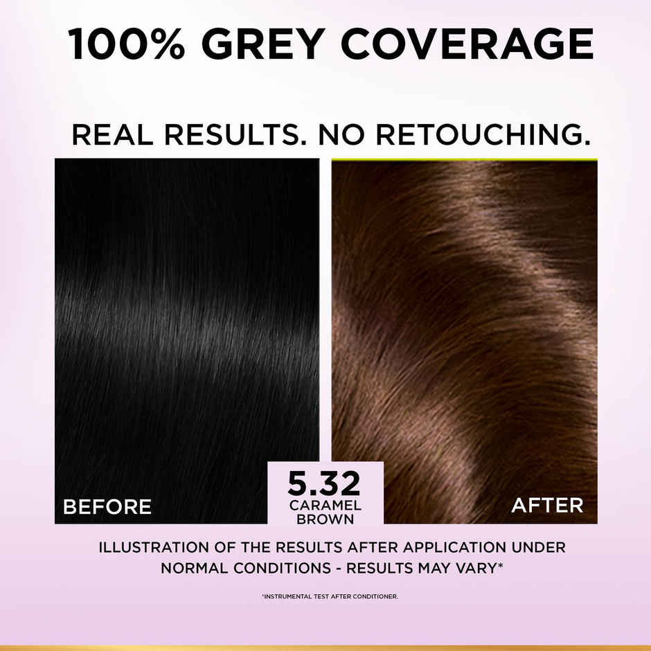 L'Oreal Paris Excellence Creme Hair Color, 5.32 Caramel Brown