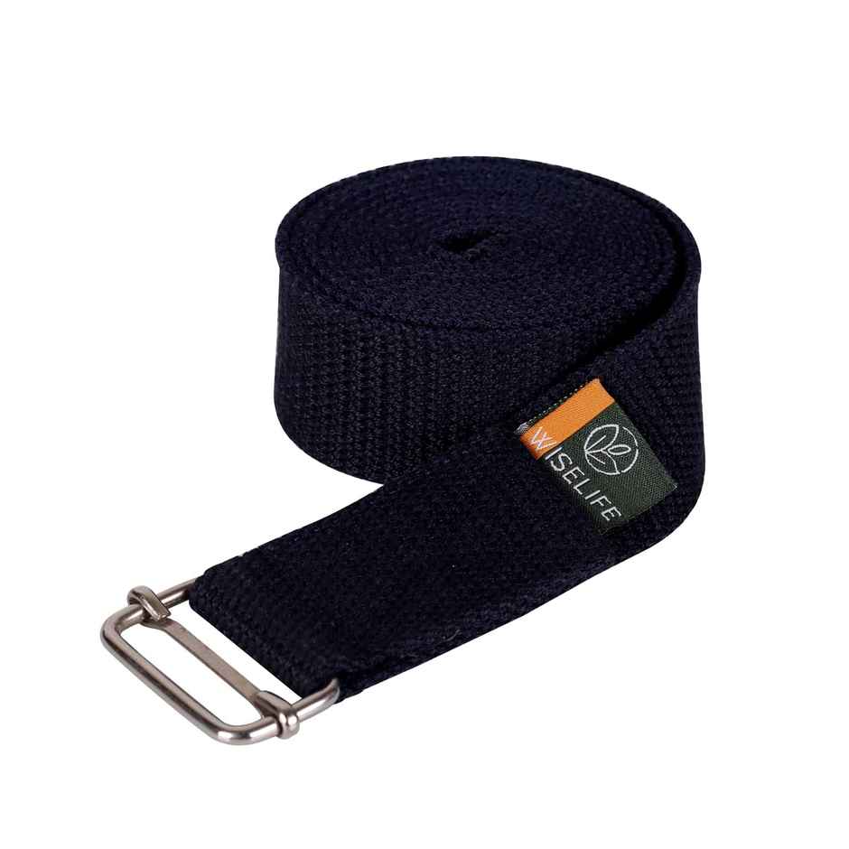 Wiselife 8ft Yoga Belt- Navy Blue