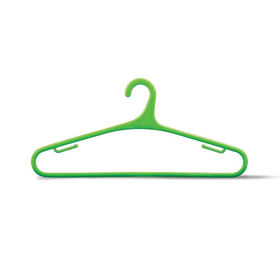 Happy To Hang Teeser 10 Piece Polypropylene Hanger, Yellow And Green