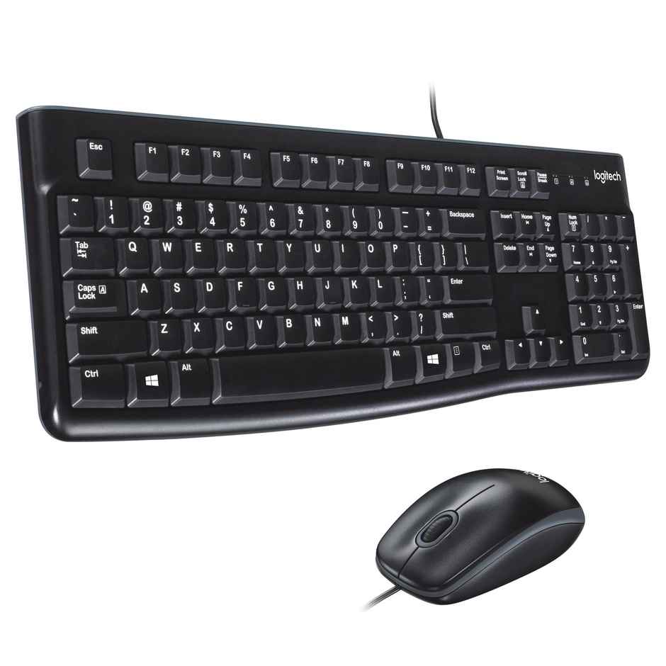 Logitech Mk120 Wired Usb Keyboard And Mouse Set