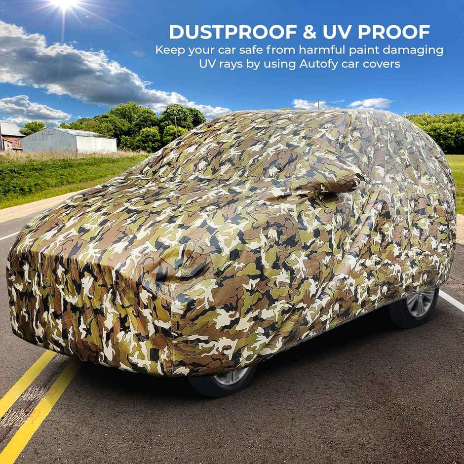 Autofy Defo Car Cover For Kia Seltos | Year 2019 Onwards - Flock Layer Inside