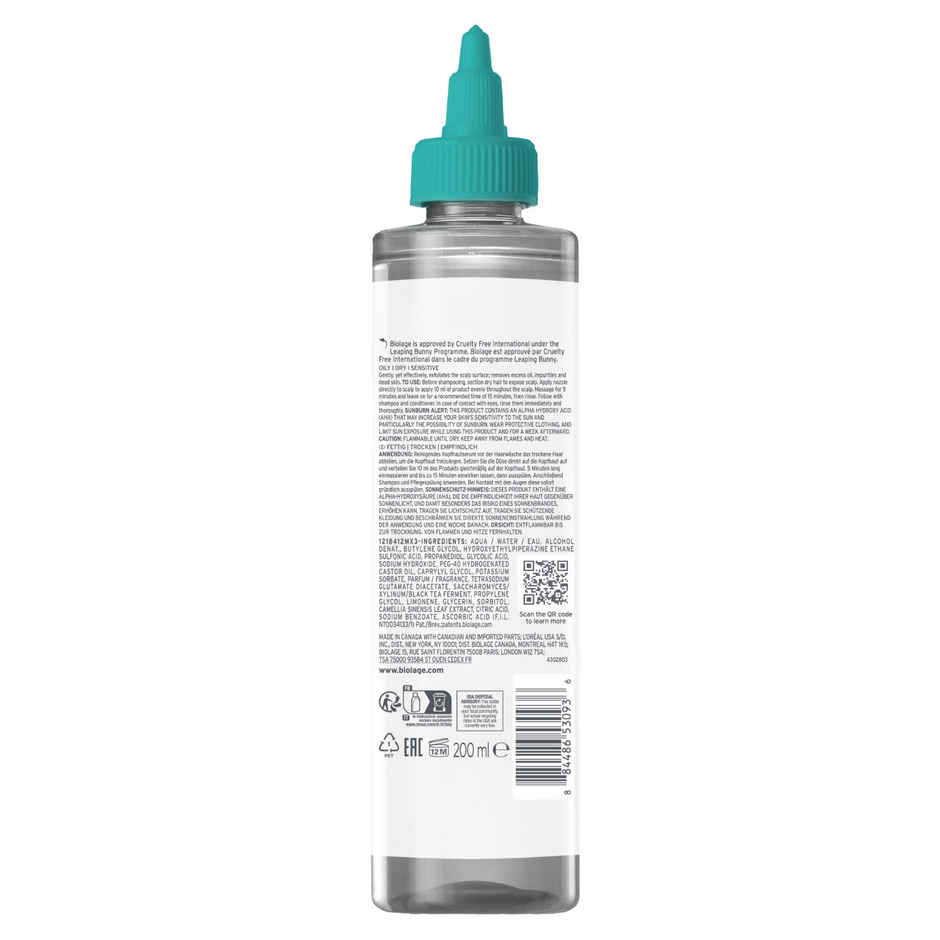 Biolage Scalp Sync Anti-Dandruff Concentrate with Glycolic acid & fermented tea blend