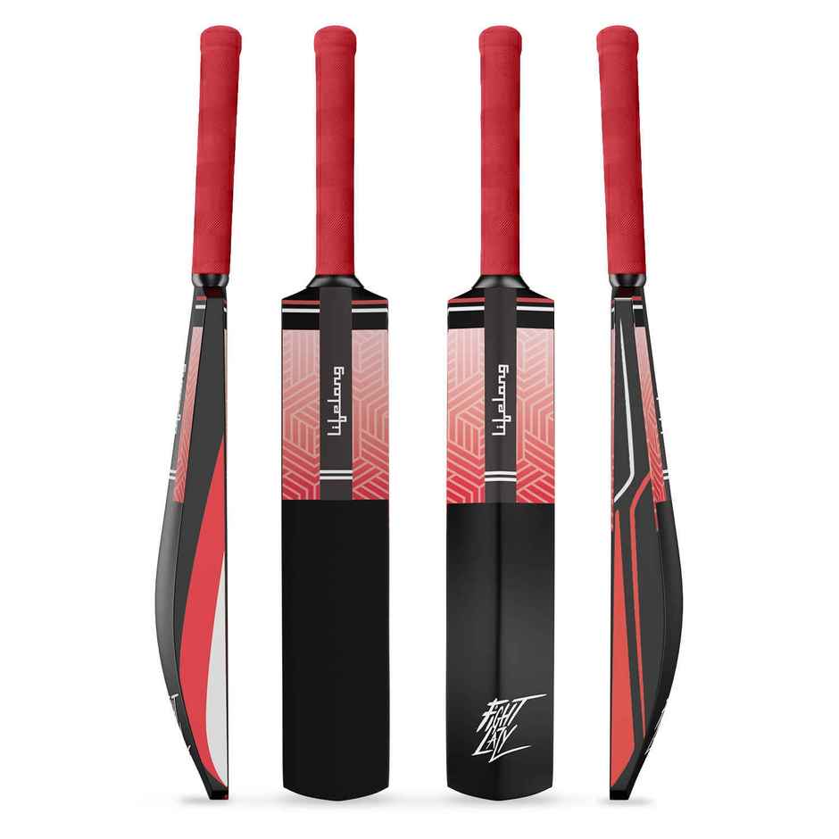 Lifelong 15+ years Plastic Cricket Bat 34 Inch | Black & Red