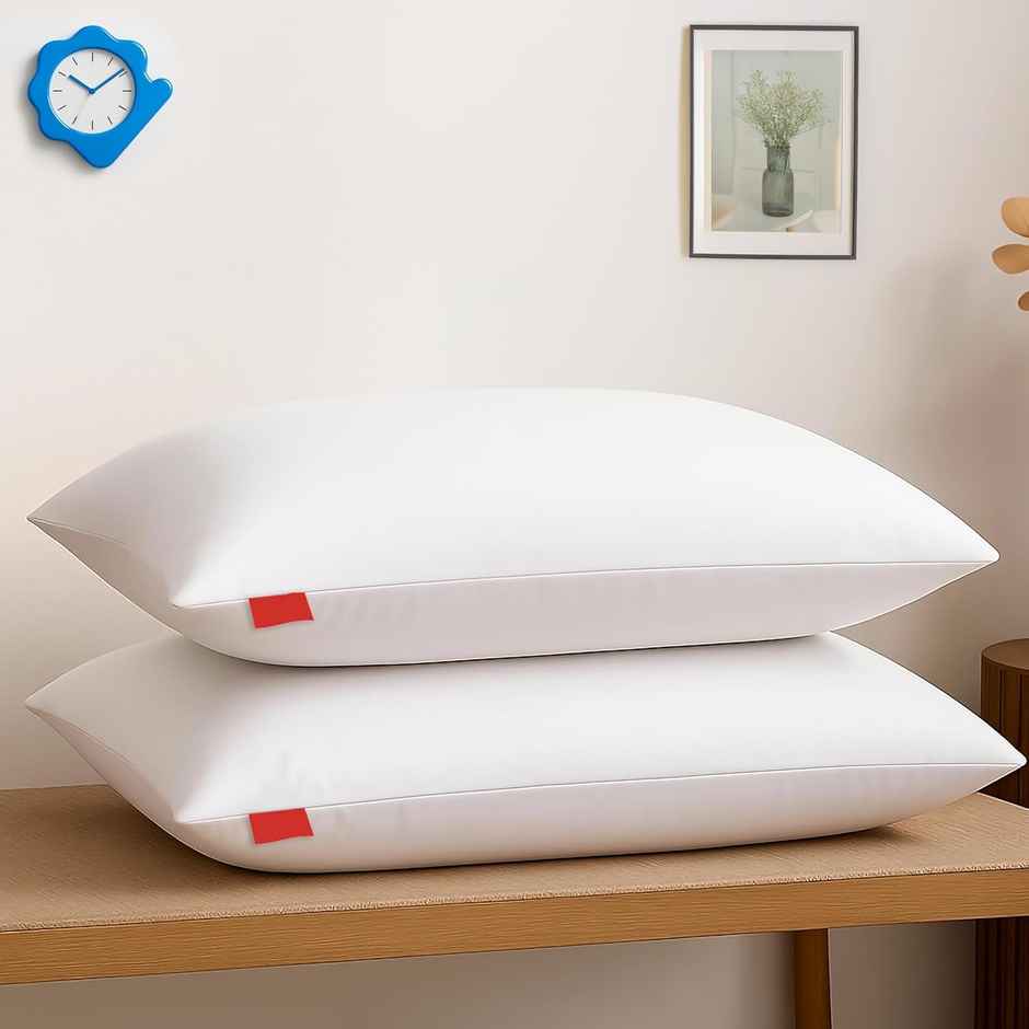 Capsicum 15 x 23 Luxurious Pillow | Soft and Supportive Cushion for Bedroom, Living Room, Chair & Office | Hydrogaurd Non Woven