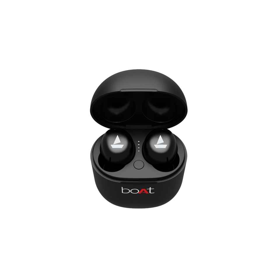 boAt Airdopes 381 TWS Earbuds with 20 Hours Playback, ASAP Charge, IWP Technology(Active Black Indi)