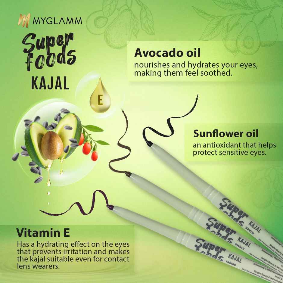 Myglamm Superfoods Kajal - Raven