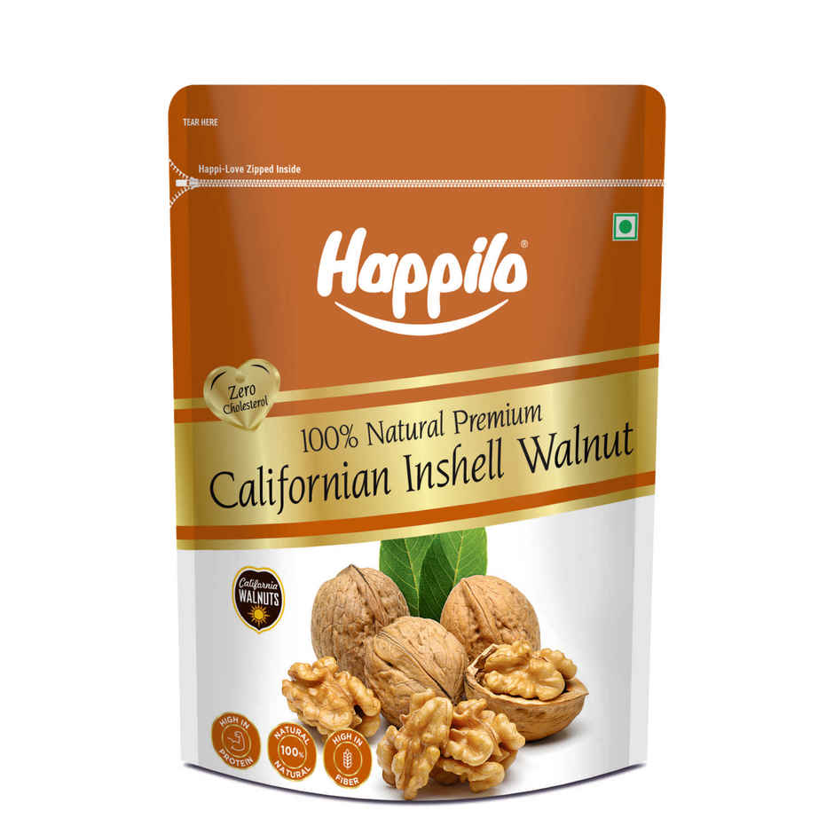 Happilo Premium Natural Californian Inshell Walnut Value Pack