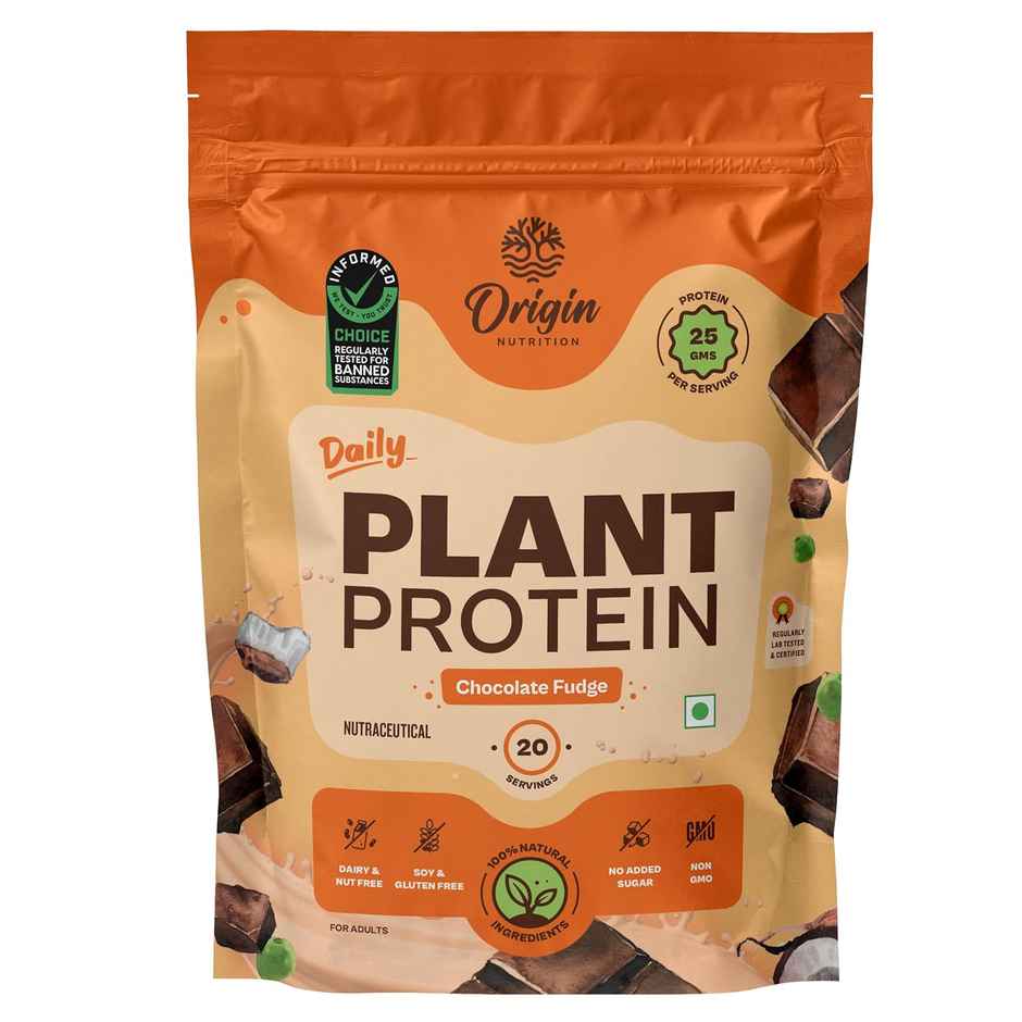 Origin Nutrition Daily Plant Protein Chocolate Flavour- 20 Servings