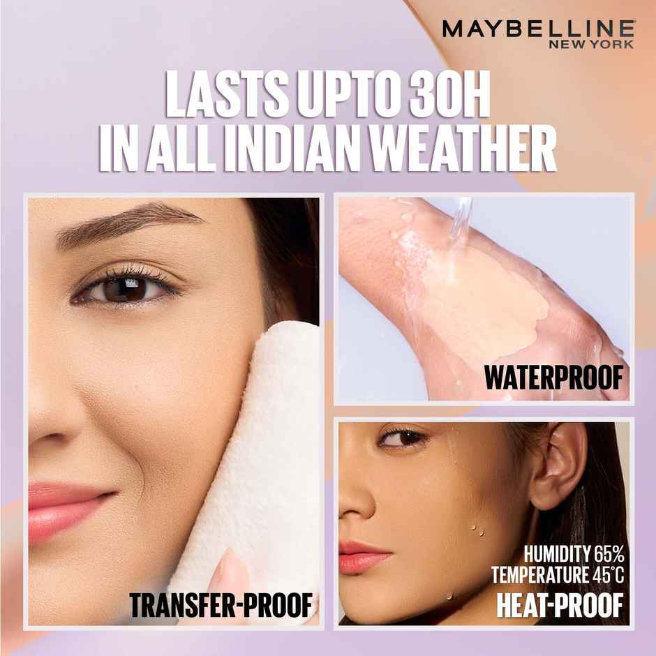 Maybelline Super Stay Lumi Matte Foundation 30H Longwear Light As Air, 120