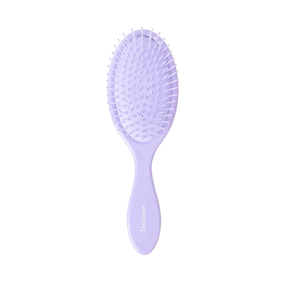 MiDazzle Premium Paddle Lavender floral Hair Brush - M279 MIHB0024