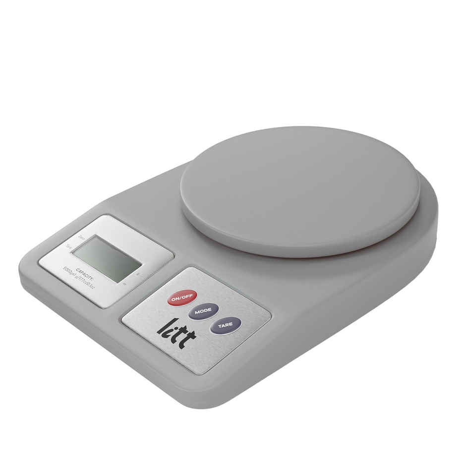 Litt Digital Kitchen Weighing Scale | LCD Display | Tare Mode | 5 kg Capacity