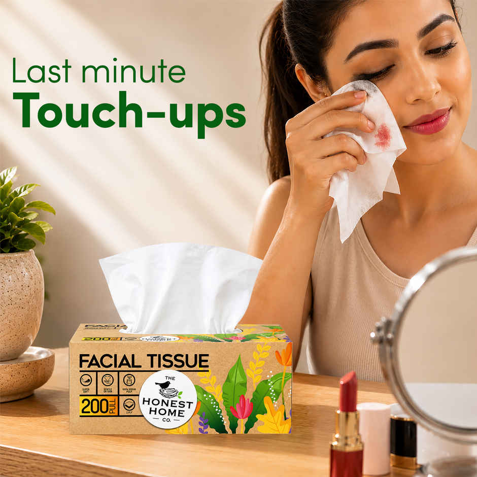 The Honest Home Company Facial Tissue Box | 200 Pulls