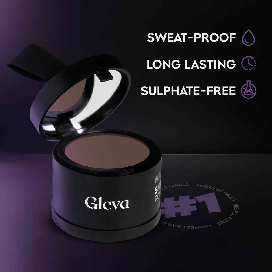 Gleva Hairline Shadow Instant Hair Powder | Black