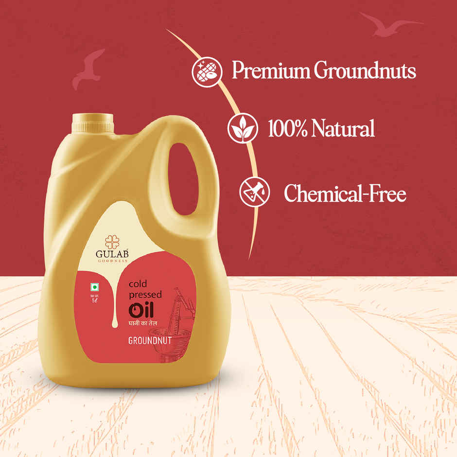 Gulab Groundnut (Peanut) Cold Pressed Oil | Healthy Cooking Oil