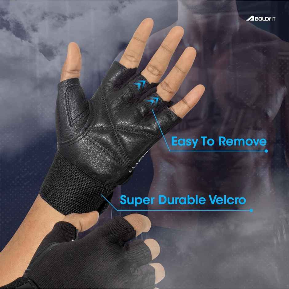 BOLDFIT Unisex Gym Gloves | Wrist Support - XL