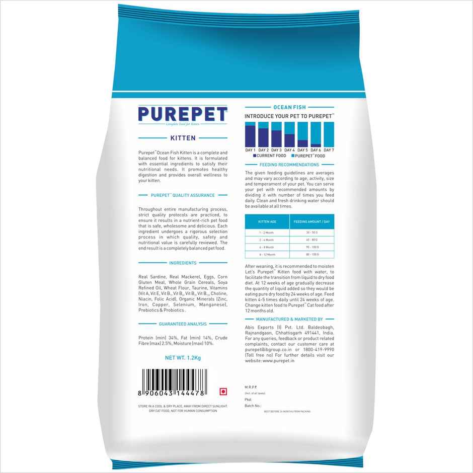 Purepet Ocean Fish Kitten Dry Cat Food