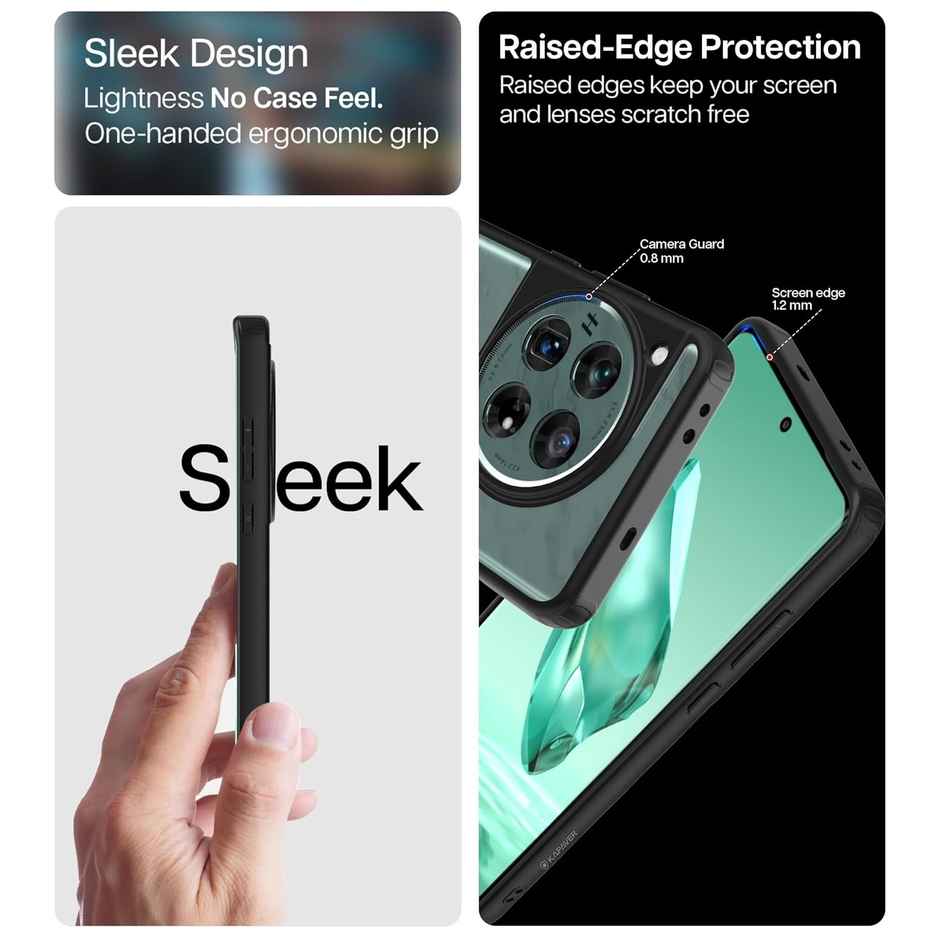 Kapaver Iphone 13 Back Cover Case | Hybrid - Black