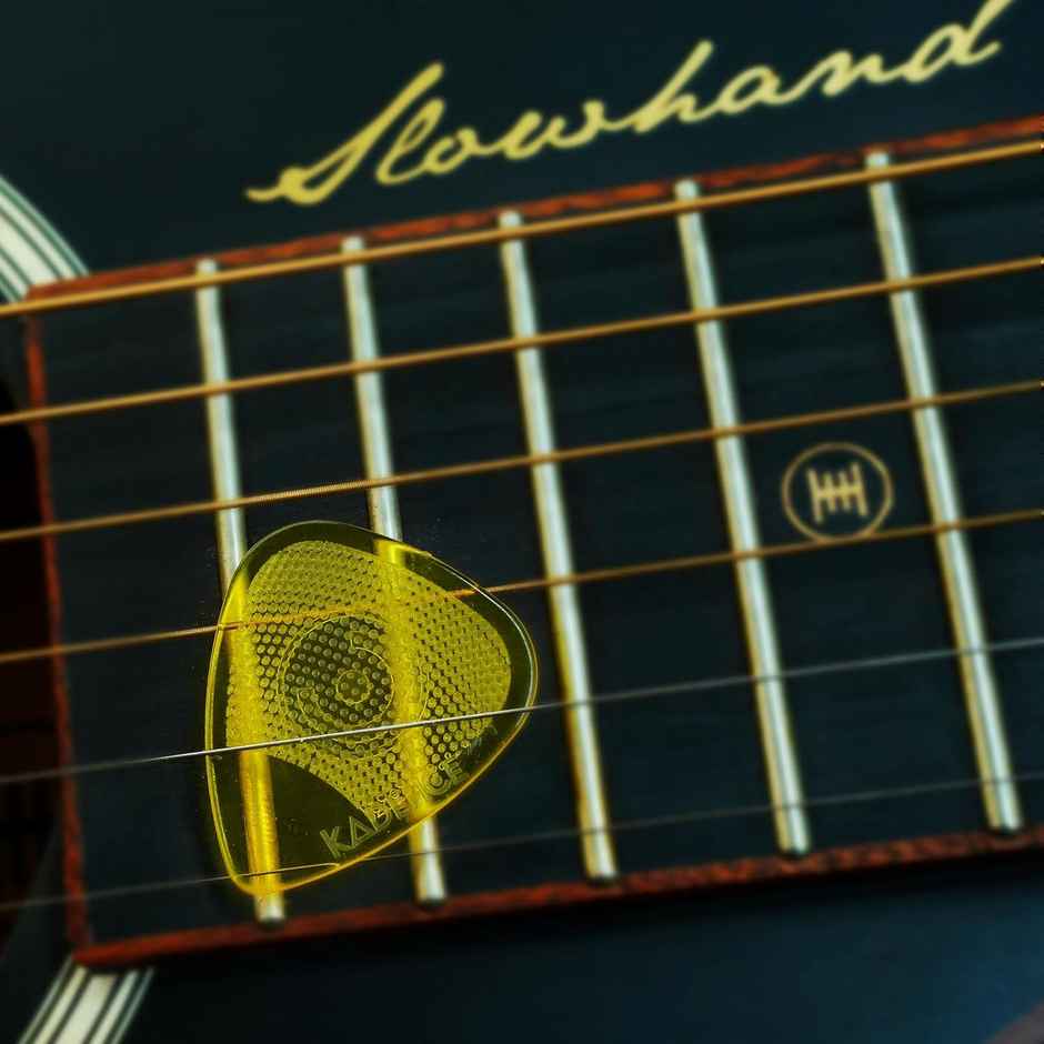 Kadence Guitar Picks Set of 10 with Anti-Slip Grip, Mixed Thickness 0.48 to 0.99mm