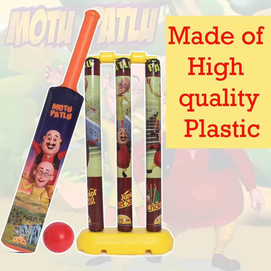 Toyzone Motu Patlu Cricket Bat Set