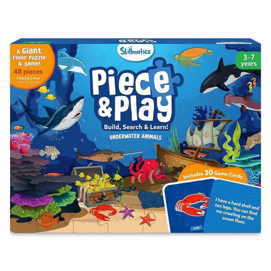 Skillmatics Piece & Play - Underwater Animals Puzzle (3 - 7 Years)