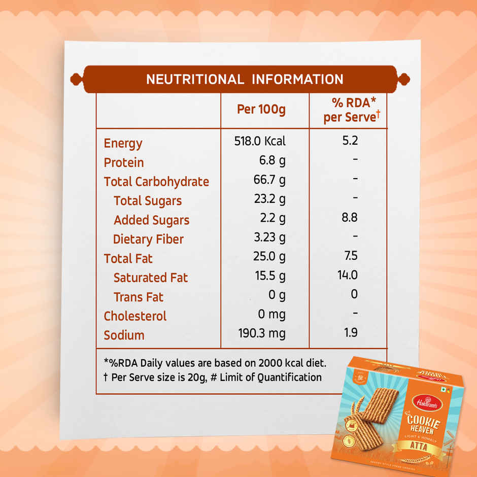 Haldiram's Cookie Heaven Atta Cookies