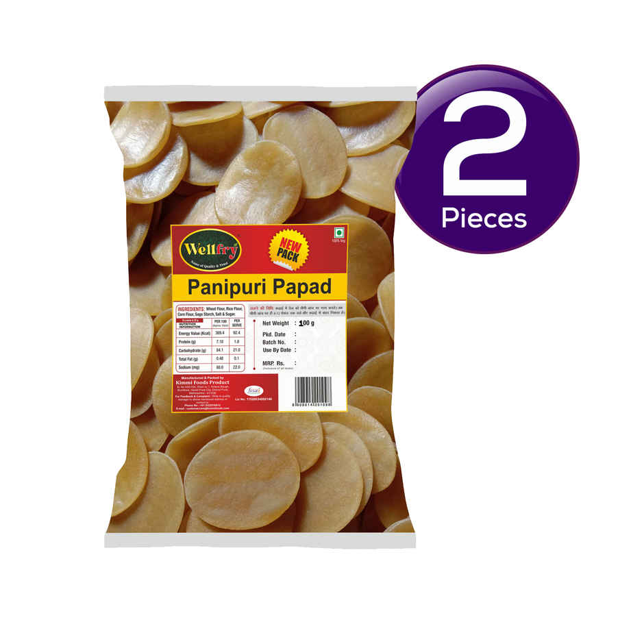 Wellfry Panipuri Papad Combo