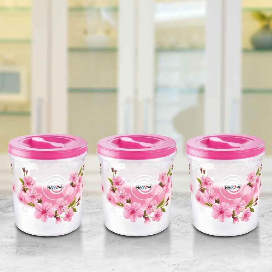 Nayasa Plastic Store-In Set (58,59,60) | BPA Free, & Modular Multi Purpose Plastic Container | Assorted - 5.2 L, 7.2 L, 11.2 L